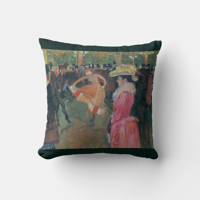Coussin Au ~ de fard à joues le ~ 1890 de danse (Recto)
