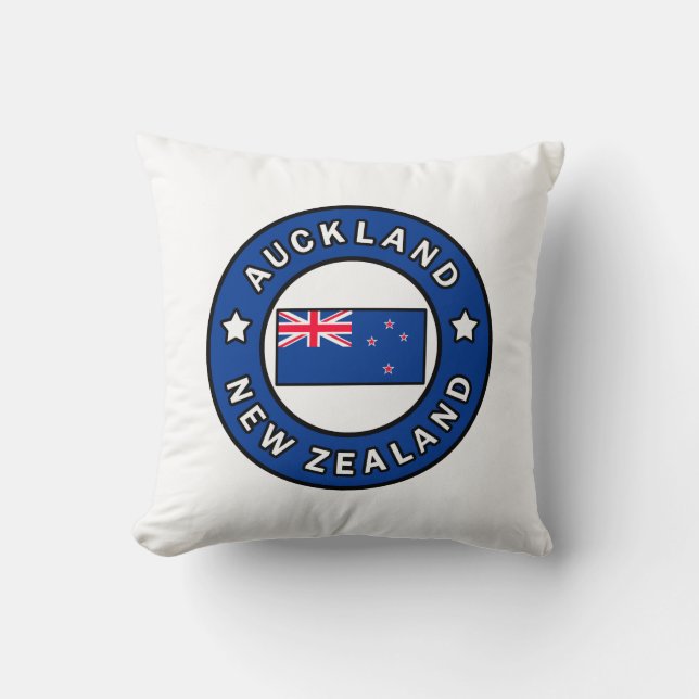 Coussin Auckland Nouvelle-Zélande (Recto)