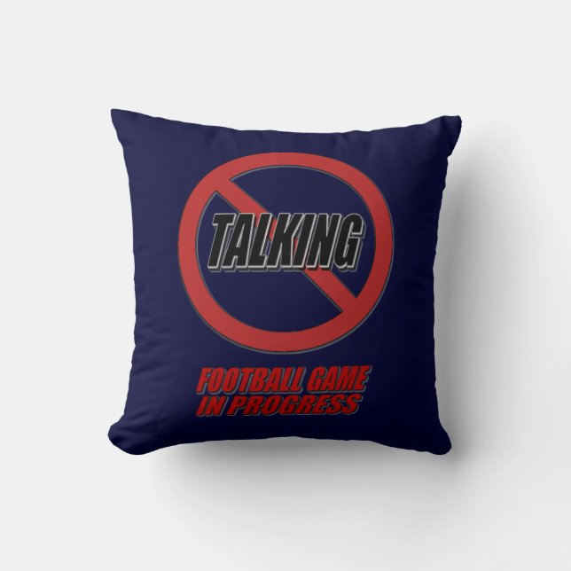 Coussin Aucun carreau en cours parlant de partie de (Recto)