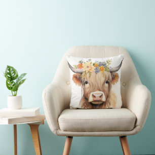 Coussin Audrey Cow 16x16