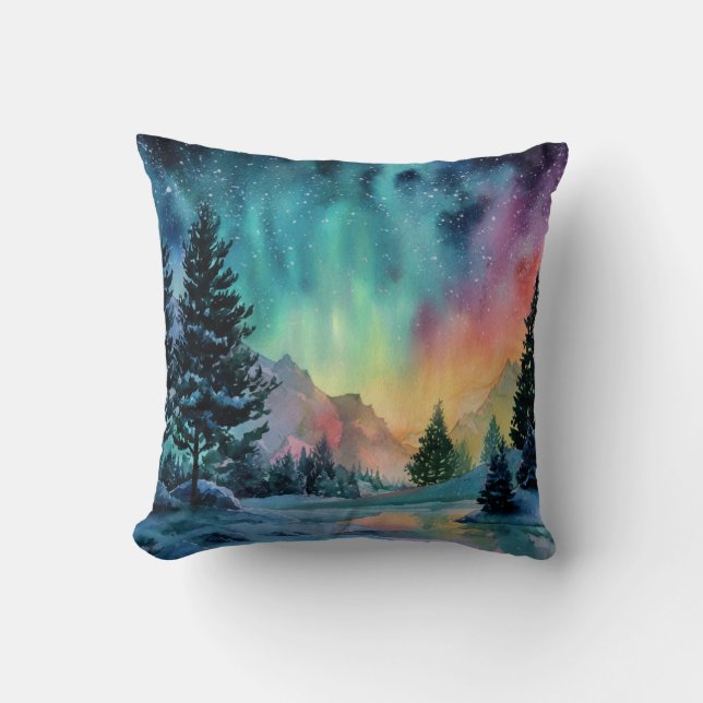 Coussin Aurora Borealis (Recto)