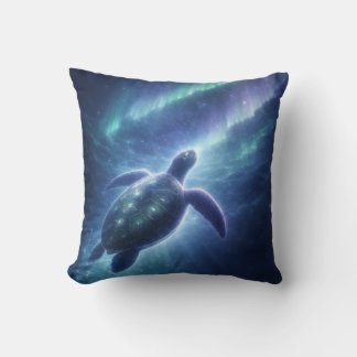 Coussin Aurora Borealis Turtle Decor Cushion