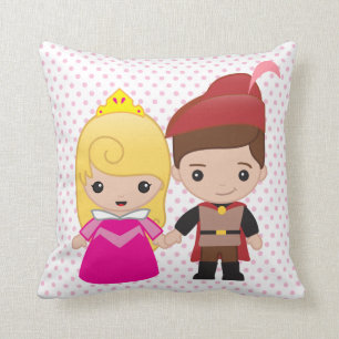 Coussin Aurora et Philip Emoji