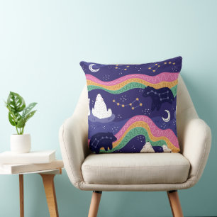 Coussin aurores boréales