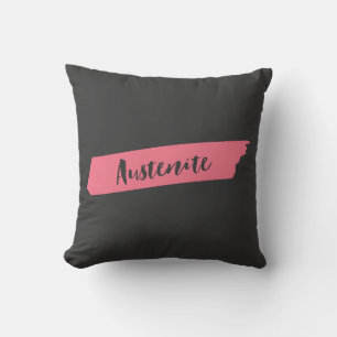 Coussin Austenite de pinceau rose