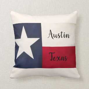 Coussin Austin, Texas Throw Pillow