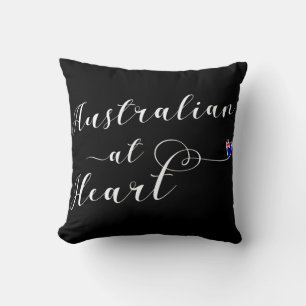 Coussin Australien À Heart Throw Cushion, Aus