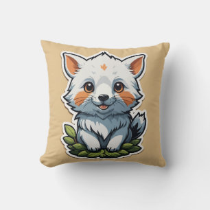 Coussin Autocollant adorable Fox Cub - Art animal sauvage 