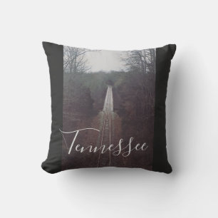 Coussin automne cool TENNESSEE photographie ferroviaire