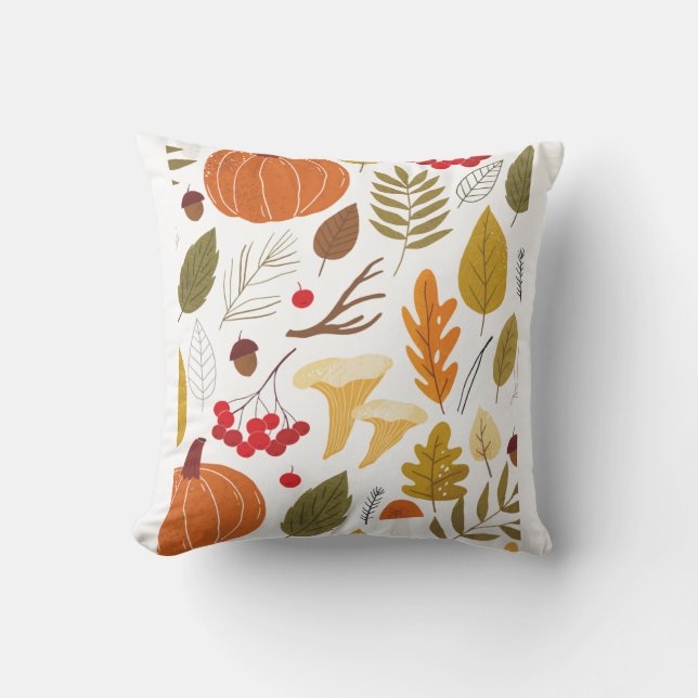 Coussin Automne Harvest esthétique (Recto)