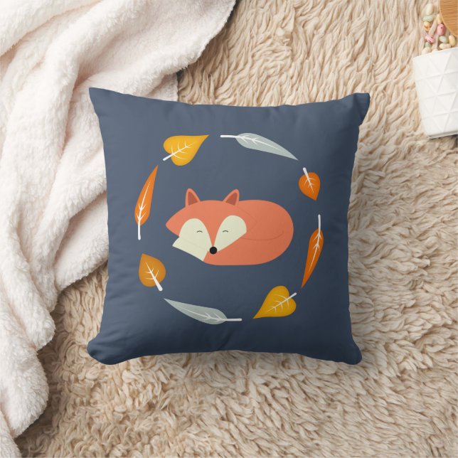 Coussin Automne Wreath Baby Red Fox (Couverture)