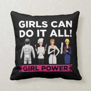 Coussin Autonomisation des femmes Égalité Puissante des fi