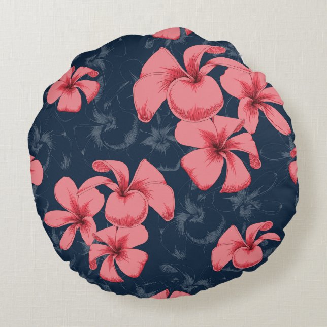 coussin avec de belles fleurs (Dos)