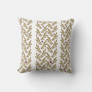 Coussin avec motif botanique mignon