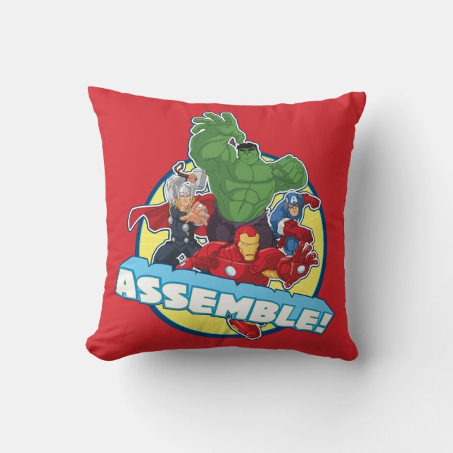 Coussin Avengers Assemblez ! (Recto)