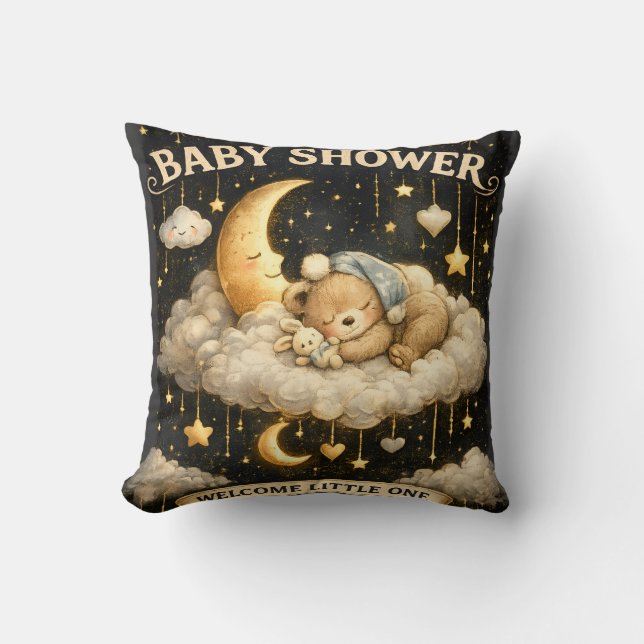 Coussin Aventure Baby Shower (Recto)
