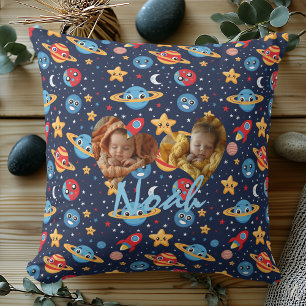 Coussin Aventure Cosmique pour Enfants – Planètes, Fusées