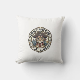 Coussin Aventure de pirate Chat POD Vector Art - Aven Pir