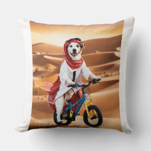 Coussin  "Aventures avec des amis à fourrure : Tapis de je
