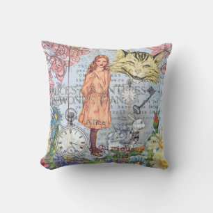 Coussin Aventures d'Alice au Pays des Merveilles Classique