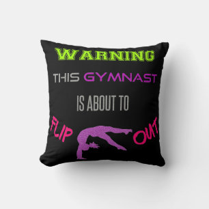 Coussin Avertissement Cette Gymnaste Est Sur Le Point De S