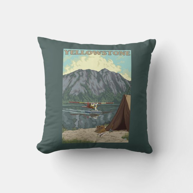 Coussin Avion de Bush et pêche - ressortissant de (Recto)