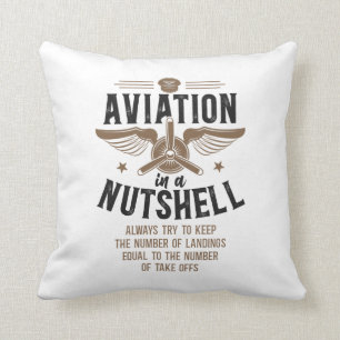 Coussin Avion Pilote Aéronefs Avion Dans Un Bout