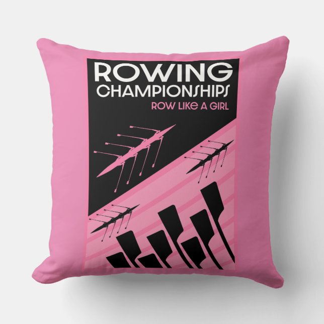 Coussin Aviron international féminin (Recto)