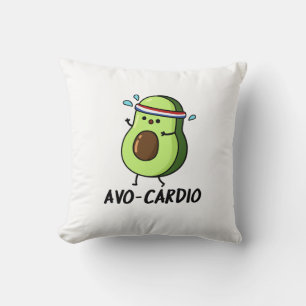Coussin Avocardio Funny Excercise Avocado