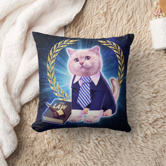 Coussin Avocat de chat dans l'espace (Couverture)