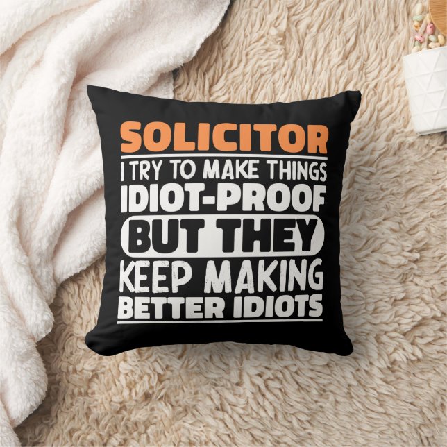 Coussin Avocat J'Essaie De Rendre Les Choses Drôle Dit Coo (Couverture)