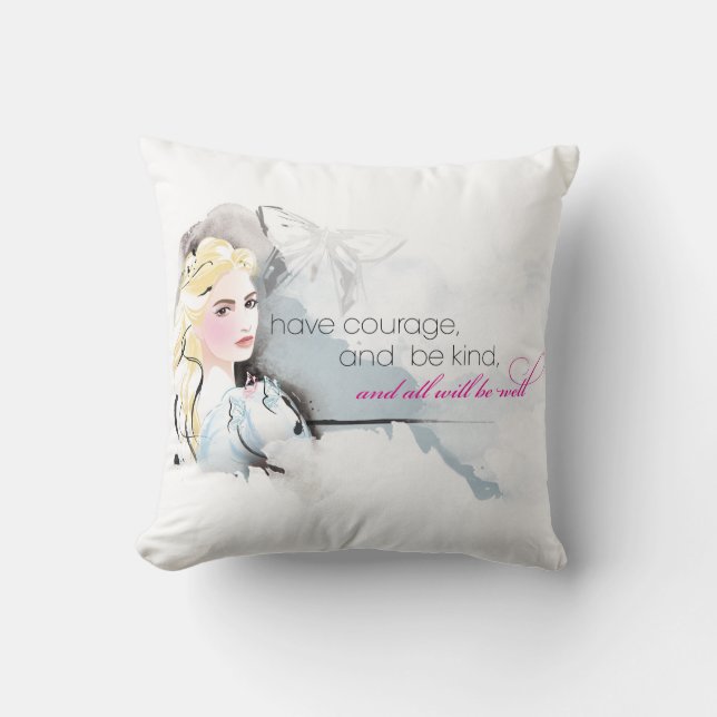 Coussin Avoir du courage (Recto)