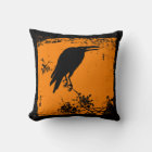 Awesome corbeau noir sur orange