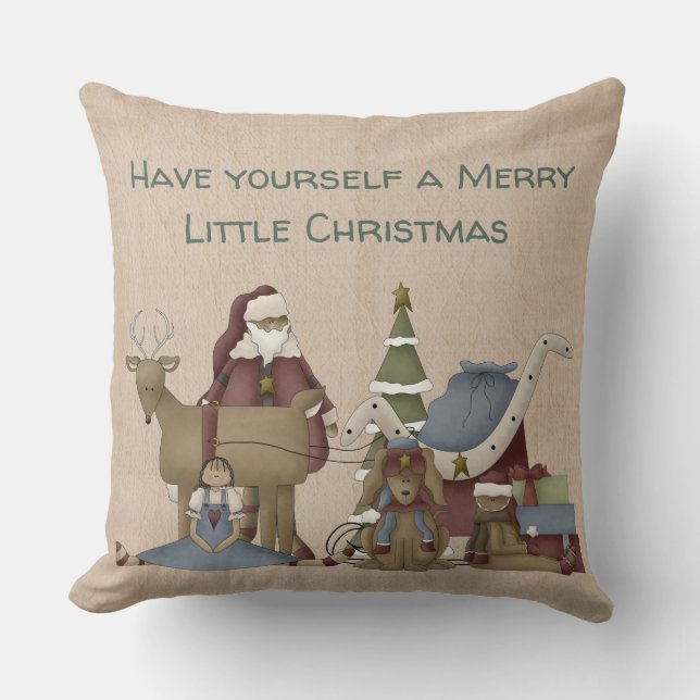 Coussin Ayez Un Joyeux Petit Noël (Recto)