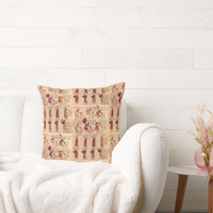 Coussin Aztec Codex Mendoza Native HeritageThailler Coussi