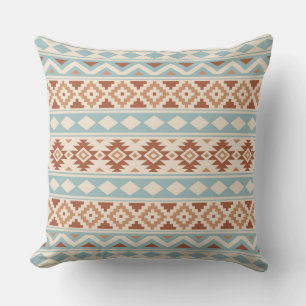 Coussin Aztec Essence Ptn IIIb Cream Blue Terracottas