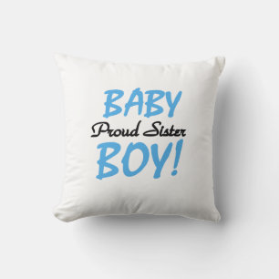 Coussin Baby Boy Fier Soeur Cadeaux