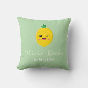 Coussin Baby shower Citrus Lemon