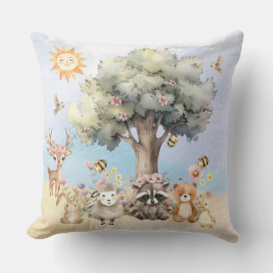 Coussin Baby shower de conservation de la faune forestière