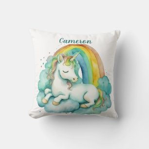 Coussin Baby Unicorn Genre Neutre Personnalisé