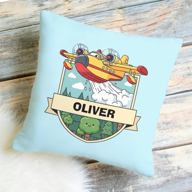 Coussin Badge de plan de lutte contre l'incendie (Créateur téléchargé)