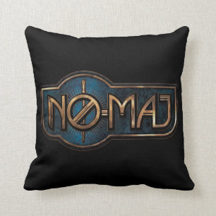 Coussin Badge NO-MAJ™ en or et marbre