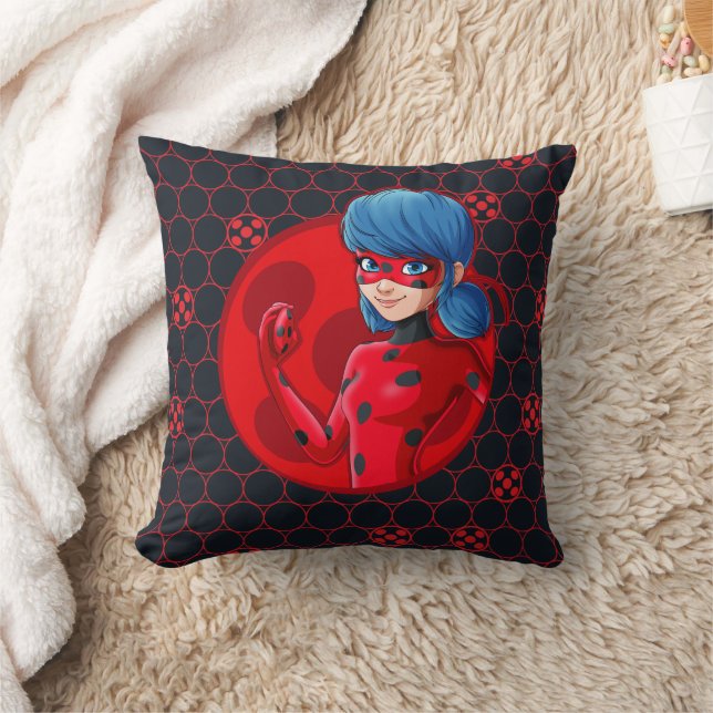 Coussin Badge rouge Ladybug (Couverture)
