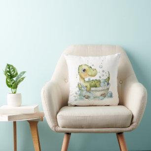Coussin Bain de dinosaure mignon