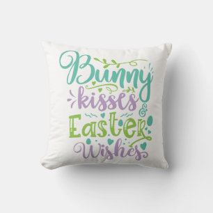 Coussin Baisers De Bunny Et Voeux De Pâques