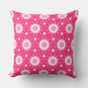 Coussin Baisson blanc et étoiles sur motif arrière - plan 