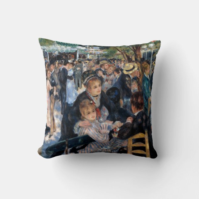 Coussin Bal au Moulin de la Galette, Auguste Renoir (Recto)