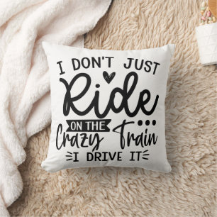 Coussin Balade Amusante Sur Le Train Fou