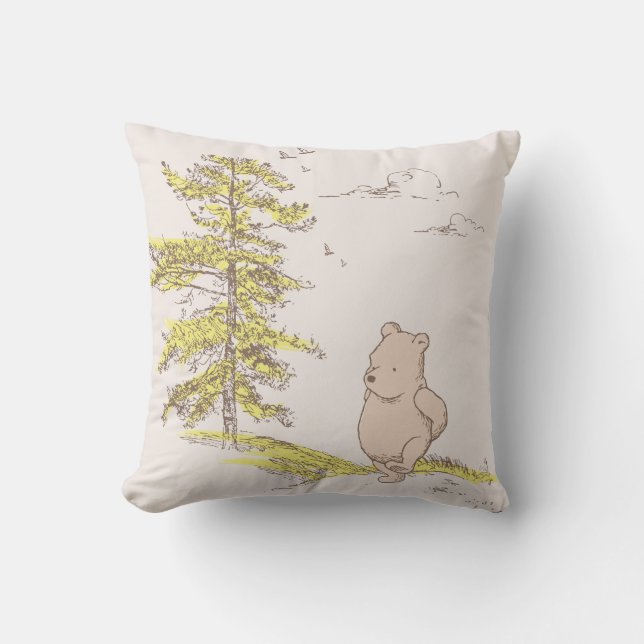 Coussin Balade classique en poumon dans les bois (Recto)