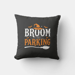 Coussin Balai d'Halloween Parking Chapeau de Sorcière Grap